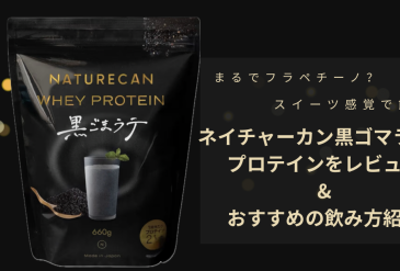 まるでフラペチーノ？NATURECAN（ネイチャーカン）黒ごまラテプロテインをレビュー&おすすめの飲み方紹介